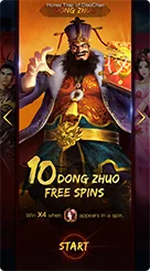 Honey Trap of Diao Chan · Navigasi menuju kartu karakter Dong Zhuo dan pemeriksaan keterangannya.